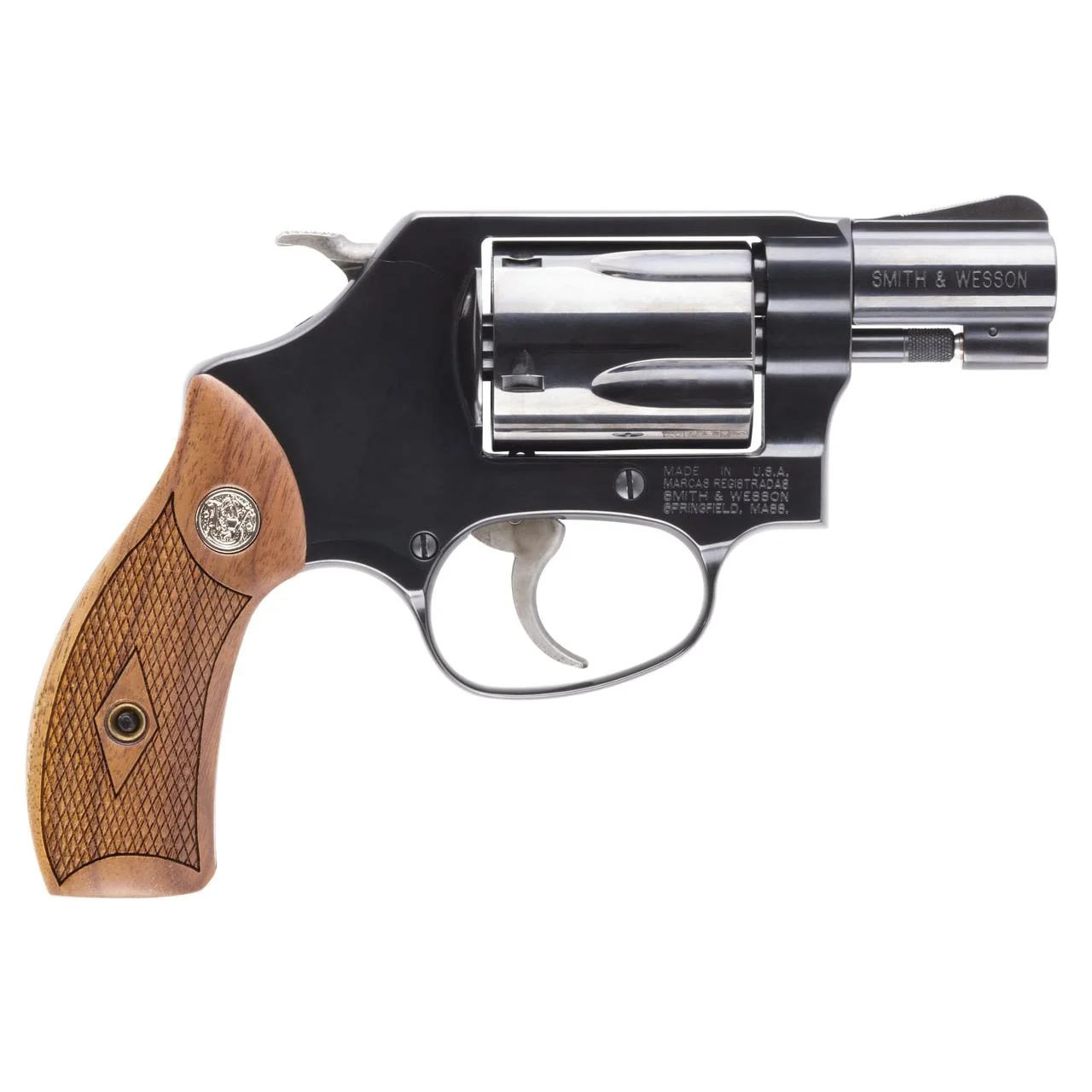 smith-wesson-m36-38-special-primary Smith & Wesson Inc. S&W Classics M36 Handgun .38 Spl 5rd Capacity 1.875" Blued Barrel Wood Grips - USED