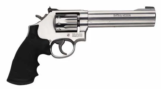 smith-wesson-m617-22lr-6in-revolver-demo-primary Smith & Wesson Inc. S&W M617 Handgun .22 LR 10rd Capacity 6" Barrel Stainless Satin Steel Finish - Demo