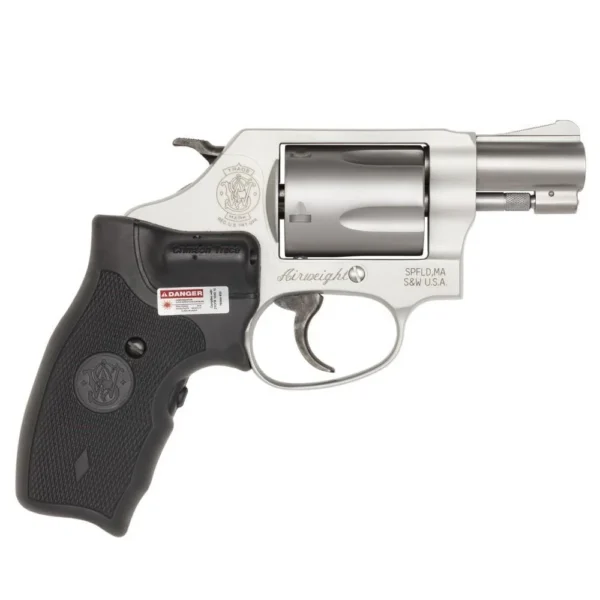 Smith & Wesson Inc. Smith & Wesson M637 Handgun .38 Spl 5rd Capacity 1.9" Barrel Silver with Black Crimson Trace Lasergrip