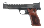 Smith & Wesson Inc. Smith & Wesson Model 41 Handgun 22 LR 10rd Magazine 5.5" Barre Black with Wood Grip Adjustable Sights