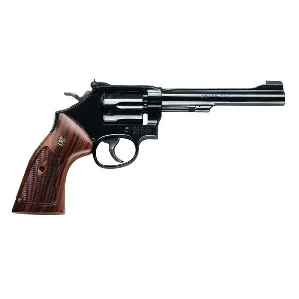 Smith & Wesson Inc. S&W Classics M48 Handgun .22 WMR 6rd Capacity 6" Blued Barrel Wood Grip - USED