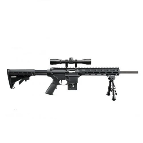 Smith & Wesson Inc. S&W M&P 15-22 Sport Rifle .22 LR 10rd Magazine 16.5" Barrel Black with 4x32mm Scope and Bipod CA
