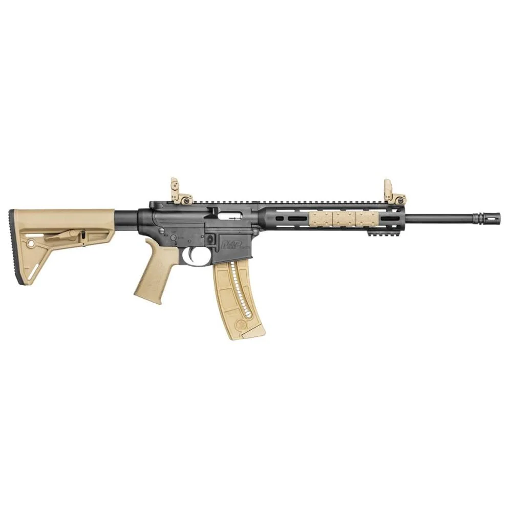 smith-wesson-mp-15-22-sport-moe-sl-fde-22-lr-primary-1 Smith & Wesson Inc. Smith & Wesson M&P 15-22 Sport MOE SL Rifle 22 LR 25rd 16.5" Barrel FDE