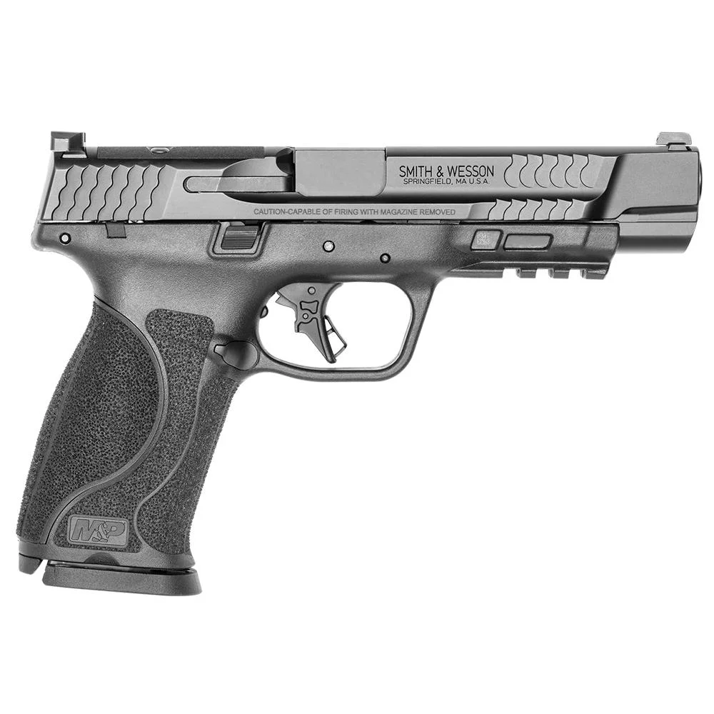 smith-wesson-mp-9-m2-0-full-size-9mm-used-primary Smith & Wesson Inc. USED Smith & Wesson M&P 9 M2.0 Full Size LE Handgun 9mm Luger 17rd Magazine 5" Barrel Black OR FT