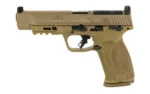 Smith & Wesson Inc. Smith & Wesson M&P 9 M2.0 Full Size Handgun 9mm Luger 17rd Magazine 5" Barrel FDE Optics Ready