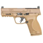 Smith & Wesson Inc. Smith & Wesson M&P 9 M2.0 Optic Ready Compact Handgun 9mm Luger 15rd Magazine 4" Barrel FDE No Thumb