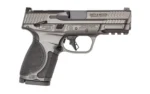 Smith & Wesson Inc. S&W M&P 9 M2.0 Metal Compact OR Handgun 9mm Luger 15rd Magazine(2) 4" Barrel Tungsten Gray Cerakote Thumb