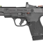 Smith & Wesson Inc. S&W PC M&P 9 Shield Plus Crimson Trace Handgun 9mm Luger 10rd Magazine 4" Barrel No Thumb Safety Black
