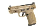 Smith & Wesson Inc. Smith & Wesson M&P 10mm M2.0 Optic Ready Handgun 10mm Auto 15rd Magazine 4" Barrel Thumb Safety FDE