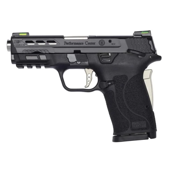 Smith & Wesson Inc. Smith & Wesson M&P Shield EZ Performance Center Silver 9mm Luger 8rd Magazine 3.83" Ported Barrel Thumb