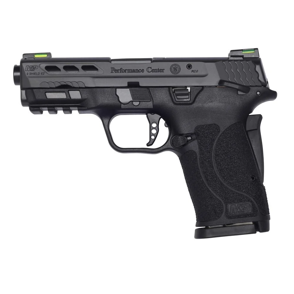 smith-wesson-mp-shield-ez-pc-9mm-used-primary Smith & Wesson Inc. Smith & Wesson M&P Shield EZ Performance Center 9mm Luger 8rd Magazine 3.83" Ported Barrel Thumb Safety