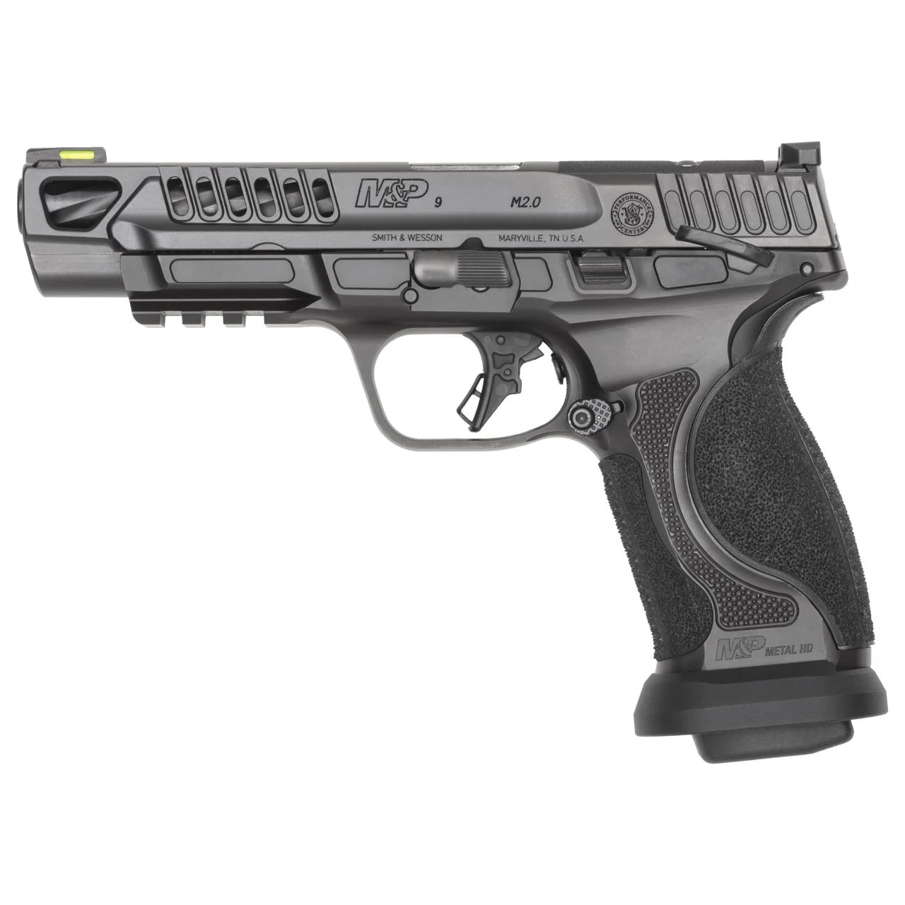 smith-wesson-mp9-m2-0-competitor-hd-9mm-primary Smith & Wesson Inc. S&W M&P9 M2.0 Competitor HD Handgun 9mm Luger 10rd Magazines(4) 5" Barrel Optic Ready Thumb Safety Black