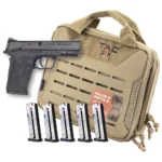 Smith & Wesson Inc. Smith & Wesson M&P9 Shield EZ M2.0 Handgun Bundle 9mm Luger 8rd Magazines (5) 3.675" Barrel Black with