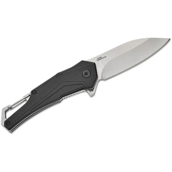Battenfeld Knives Smith & Wesson Oasis Carabiner Folding Knife 3" Drop Point Blade Black