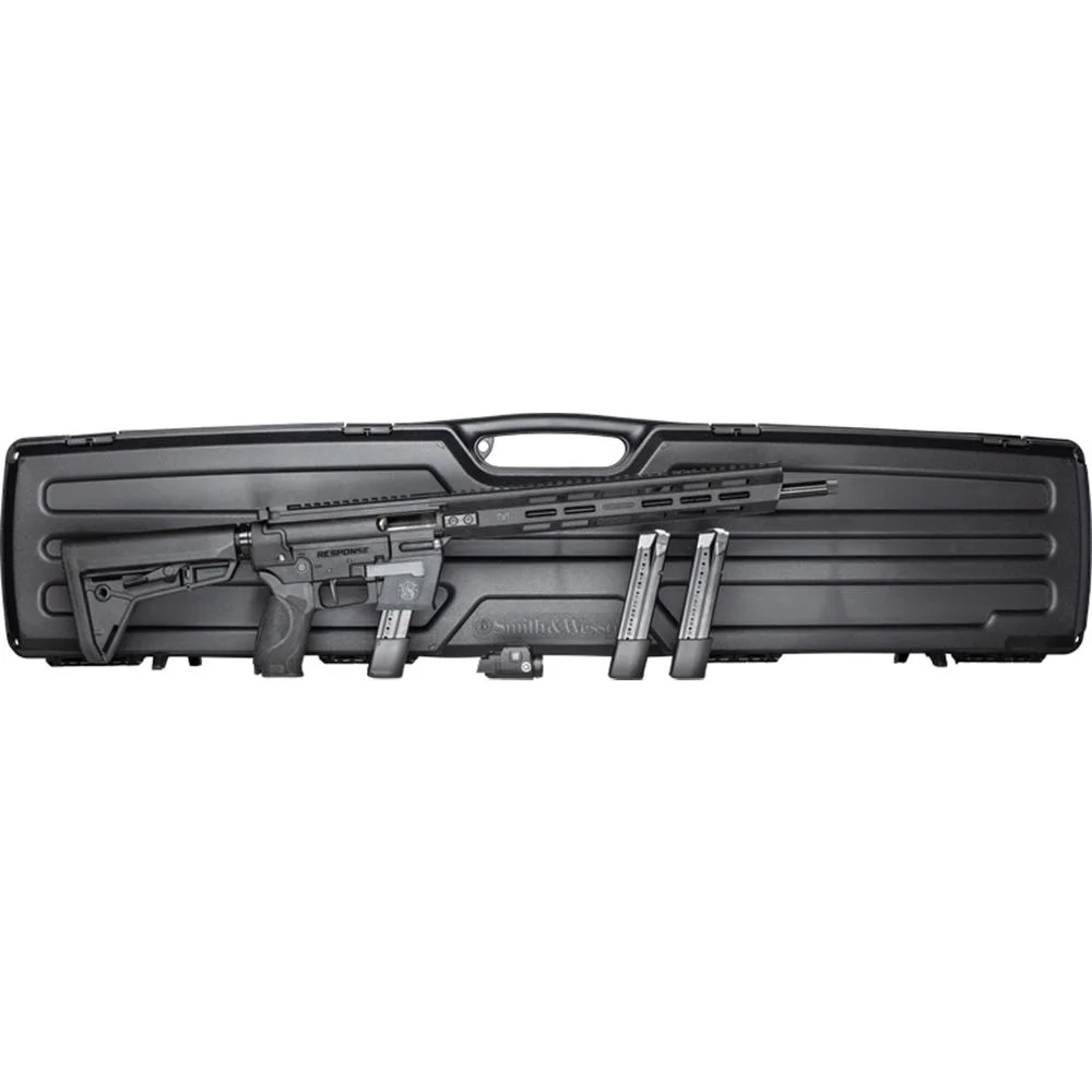 smith-wesson-response-9mm-rifle-primary Smith & Wesson Inc. Smith & Wesson Response Rifle 9mm Luger 23rd Magazines (3) 16.5" Barrel Black with Crimson Trace Tactical