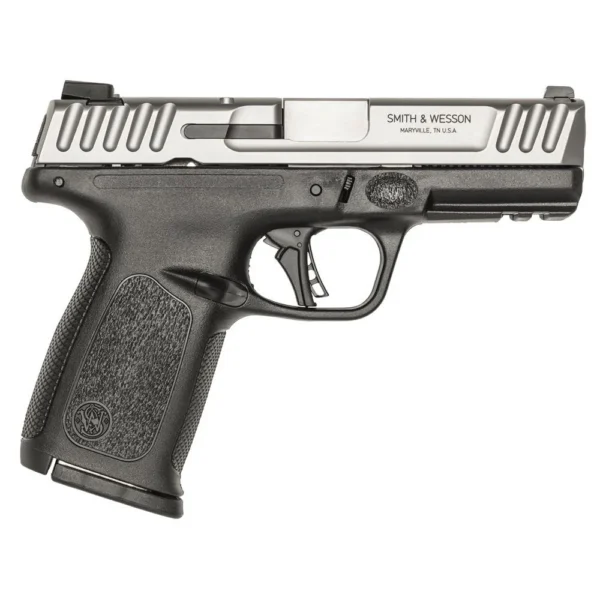 Smith & Wesson Inc. Smith & Wesson SD40 2.0 Handgun .40 S&W 10rd Magazine 4" Barrel 2-Tone Black and Silver No Thumb Safety