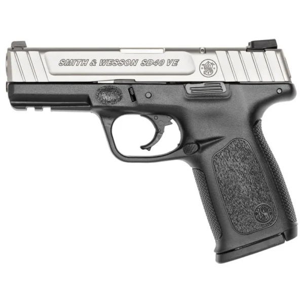 Smith & Wesson Inc. Smith & Wesson SD40 VE Handgun .40 S&W 10rd Magazine 4" Barrel Black with Silver Slide CA Compliant USED