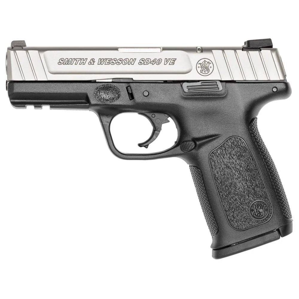 smith-wesson-sd40-ve-40sw-used-primary-1 Smith & Wesson Inc. Smith & Wesson SD40 VE Handgun .40 S&W 10rd Magazine 4" Barrel Black with Silver Slide CA Compliant USED