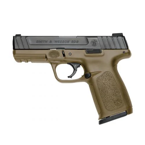 Smith & Wesson Inc. Smith & Wesson SD9 Handgun 9mm Luger 16rd Magazine 4" Barrel Black Slide with FDE Frame USED