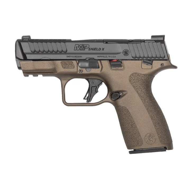 smith-wesson-shield-x-9mm-midnight-bronze-primary Smith & Wesson Inc. S&W Shield-X Midnight Bronze Handgun 9mm Luger 13(1)&15(1)rd Magazines 3.6" Barrel Thumb Safety