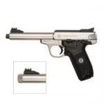 Smith & Wesson Inc. Smith & Wesson SW22 Victory Handgun .22 LR 10rd Magazines (2) 5.5" Threaded Barrel Silver with Black Grip