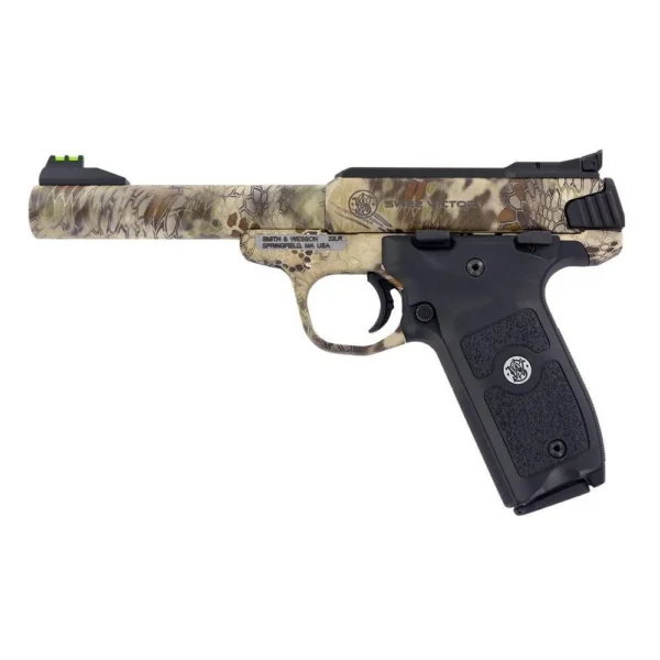 Smith & Wesson Inc. Smith & Wesson SW22 Victory Handgun .22 LR 10rd Magazine 5.5" Barrel Kryptek Highlander Camo USED