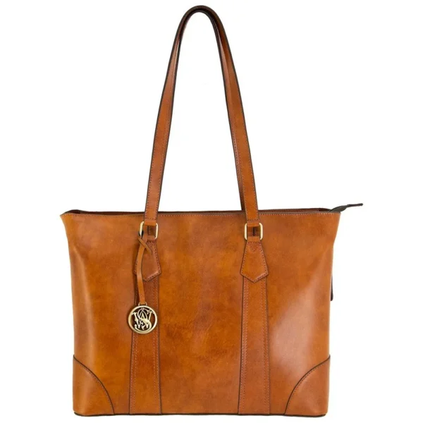 Rugged Rare Smith & Wesson Travel Tote Concealed Carry Purse Tan