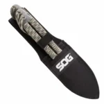 Sog Specialty Knives Inc. SOG Fling Throwing Knives 2.8" Blade Green and Tan Paracord Wrapped Set of 3