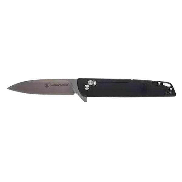 Battenfeld Knives Smith & Wesson Special Ops EDC Folding Knife 3-3/10" Drop Point Blade Black