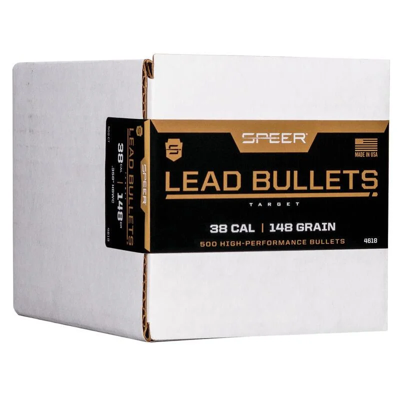 speer-38-357-mag-lead-handgun-bullets-primary-1 Speer Lead Handgun Bullets .38/.357 Mag .358" 148 gr LHBWC 500/ct