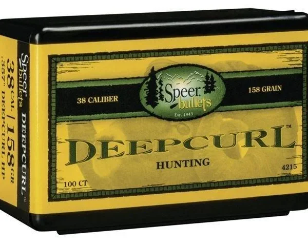 Speer Deep Curl Handgun Hunting Bullets .38 cal / .357 Mag .357" 158 gr DCHP 100/ct