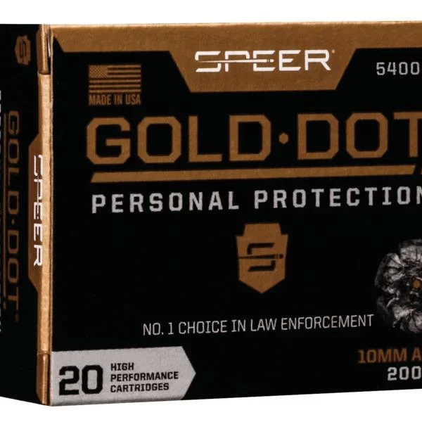 Speer Ammunition SPR GOLD DOT 10MM 200GR HP 20/200