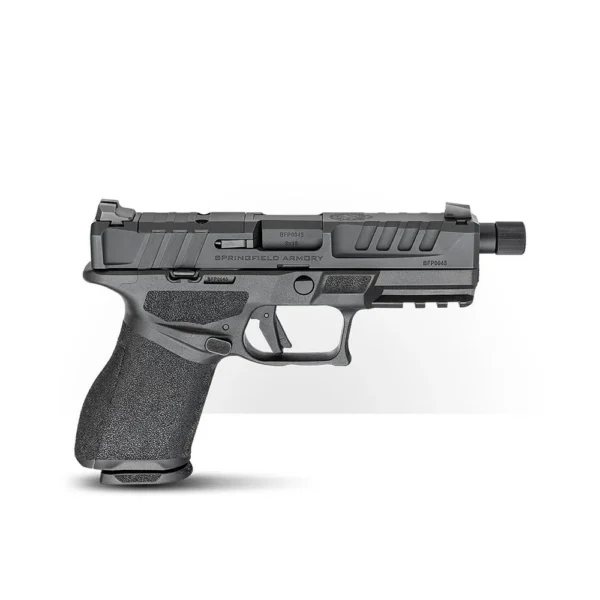 Springfield Armory Echelon 4.0C Handgun 9mm Luger 15rd (1) & 18rd (1) Magazines 4.7" 5x28 Threaded Barrel Black 3-Dot Tritium