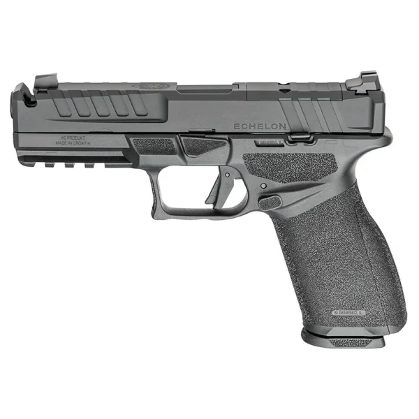 Springfield Armory Springfield Echelon 4.5F Comp White-Dot Handgun 9mm Luger 17(1)&20(1) Magazines 4.5" Barrel Black Frame