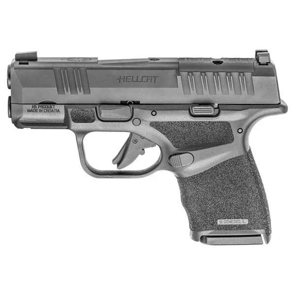 Springfield Armory Springfield Hellcat OSP White-Dot Handgun 9mm Luger 11(1)&13(1)rd Magazines 3" Barrel Black