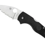 SPYDERCO LIL NATIVE LW BLK/SLV SRTD