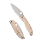SPYDERCO MANTRA 4 G-10 3.34" WHT/SLV