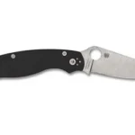 SPYDERCO MILITARY 2 4" BLK/SLV LEFT