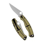 SPYDERCO MILITARY 2 SALT 4" YLW/BLK