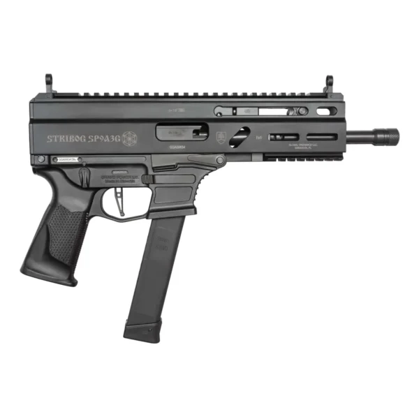 Global Ordnance Grand Power Stribog SP9G3 Handgun 9mm Luger 30rd Magazines(3) 8" Barrel -Uses Glock Style Magazines