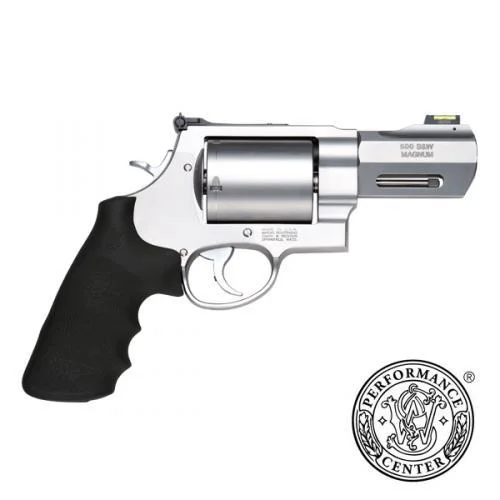 sw-500-x-frame-500-magnum-used-primary-1 Smith & Wesson Inc. S&W X Frame PC Model 500 Handgun 500 S&W Magnum 5rd Capacity 3.5" Barrel Silver with Black Grip Fiber