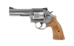 Smith & Wesson Inc. S&W Model 686 Plus Engraved Handgun .357 Mag/38 Spl 7rd Capacity 4.13" Stainless Barrel Walnut Grips