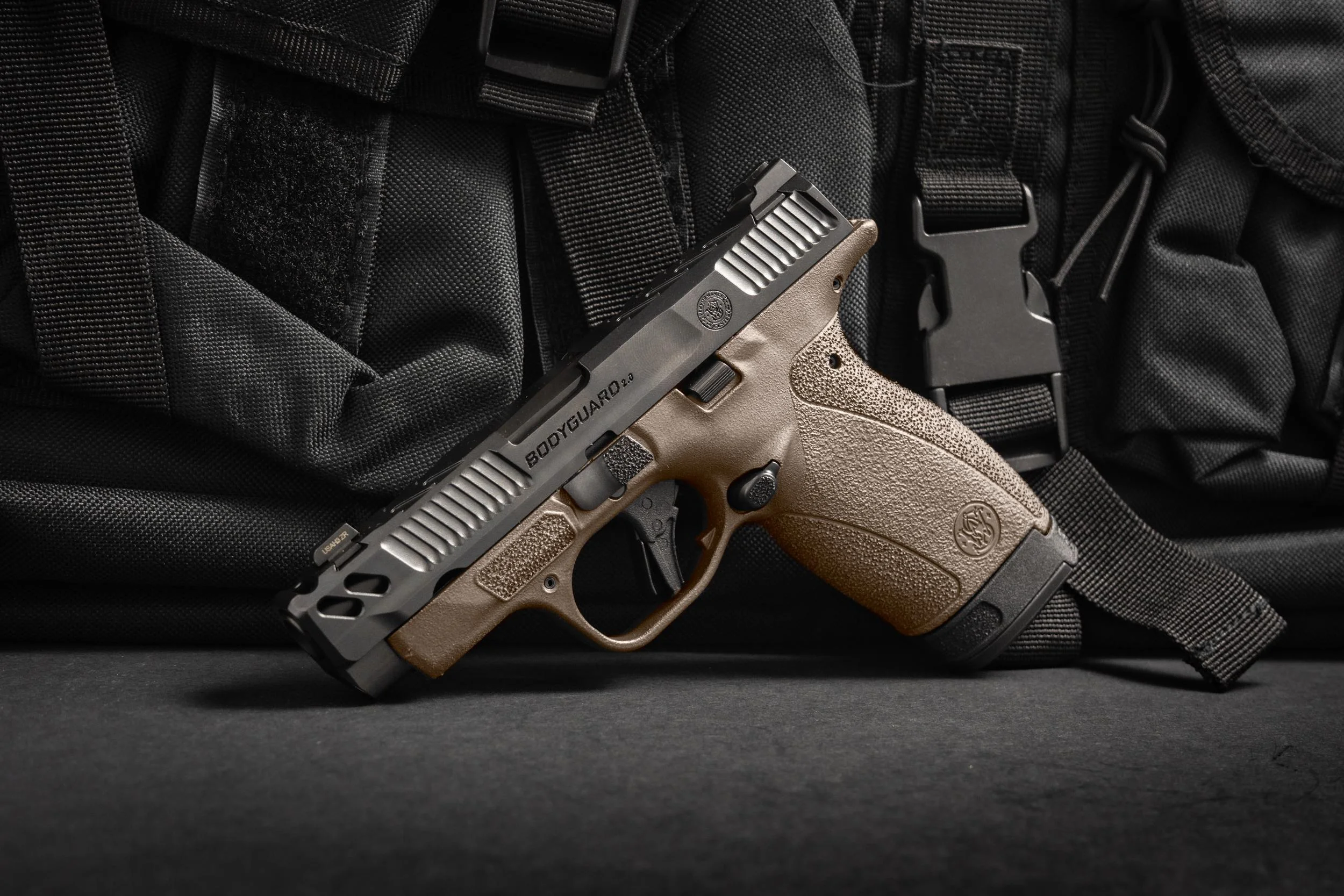 sw-bodyguard-2-carry-comp-380-midnight-bronze-primary Smith & Wesson Inc. S&W PC Bodyguard 2.0 Midnight Bronze Carry Comp Handgun .380 Auto 10(1)&12(1)rd Magazines 3.1" Comp