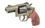 Smith & Wesson Inc. S&W PC Model 19 Carry Comp Handgun .357 Mag/.38 Spl(+P) 6rd Capacity 2.5" Barrel Moss Cerakote Rosewood