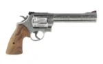 Smith & Wesson Inc. S&W Model 629 Engraved Handgun .44 Mag/.44 Spl 6rd Capacity 6.5" Stainless Barrel Walnut Grips