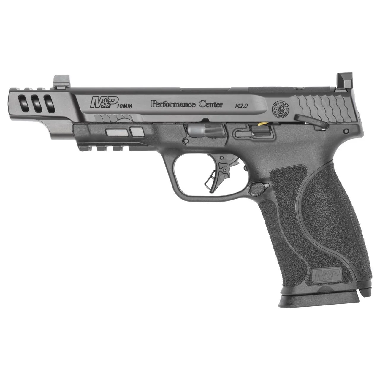 sw-mp-10mm-m20-performance-center-primary Smith & Wesson Inc. S&W PC M&P 10mm M2.0 Optic Ready Thumb Safety Handgun 10mm Auto 10rd Magazines(2) 5.6" Ported Barrel TLCI