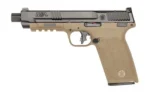 Smith & Wesson Inc. S&W M&P Handgun 5.7x28mm 22rd Magazines (2) 5" Threaded Barrel FDE Optic Ready No Manual Safety