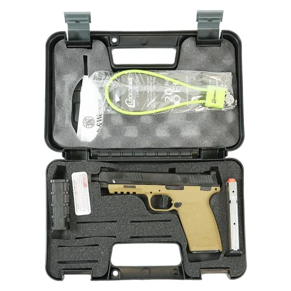 Smith & Wesson Inc. S&W M&P Handgun 5.7x28mm 22rd Magazines (2) 5" Threaded Barrel FDE Optic Ready No Manual Safety