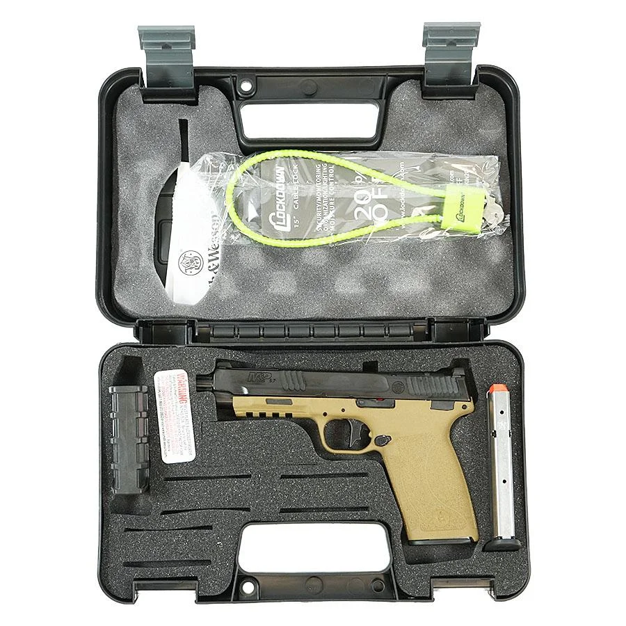 sw-mp-57-5-7x28-fde-threaded-optic-ready-primary Smith & Wesson Inc. S&W M&P Handgun 5.7x28mm 22rd Magazines (2) 5" Threaded Barrel FDE Optic Ready No Manual Safety