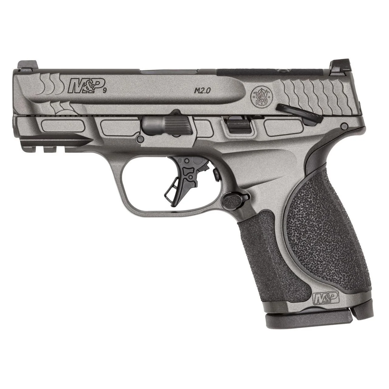 sw-mp-9-m2-0-metal-compact-9mm-primary Smith & Wesson Inc. S&W M&P 9 M2.0 Metal Compact OR Handgun 9mm Luger 15rd Magazine(2) 3.6" Barrel Tungsten Gray Cerakote